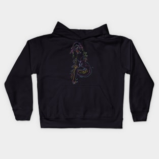 Neon Lady Kids Hoodie